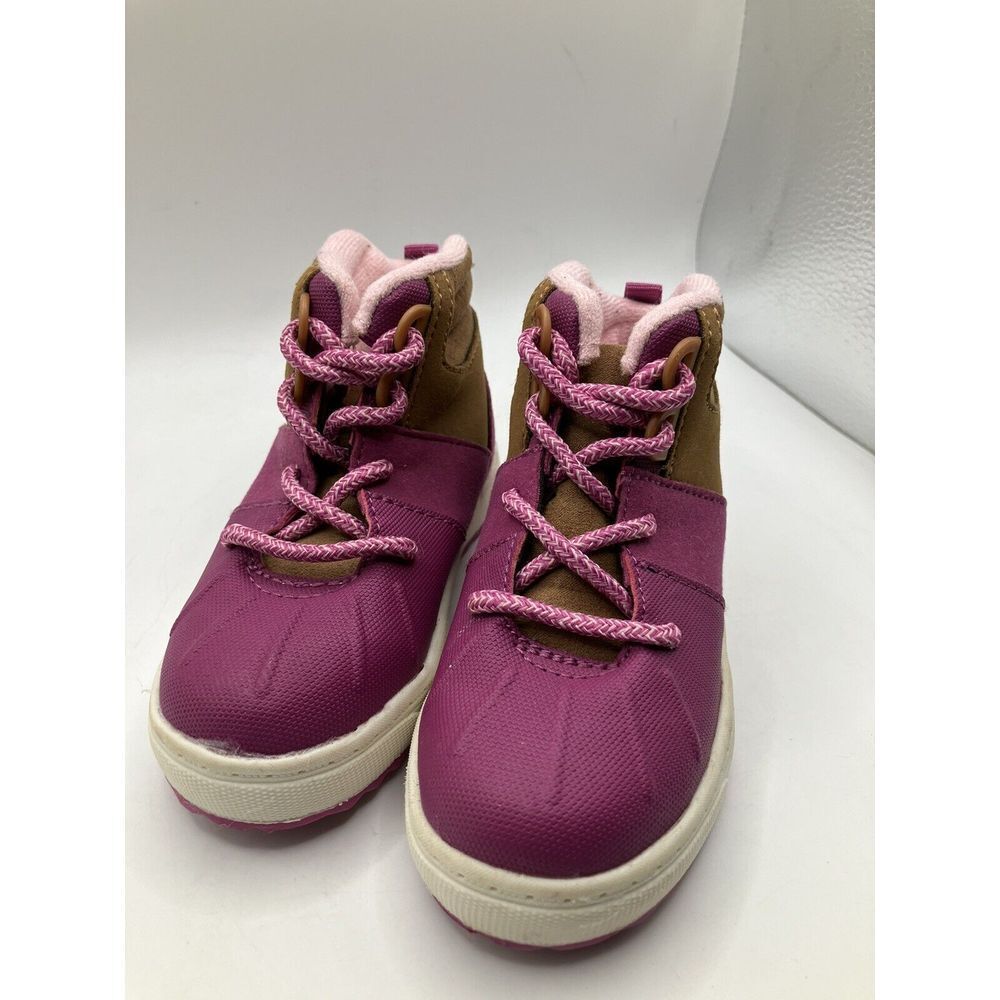Oshkosh Toddler Girls  Pink Brown Boots Size 7M -Worn Once- (M)